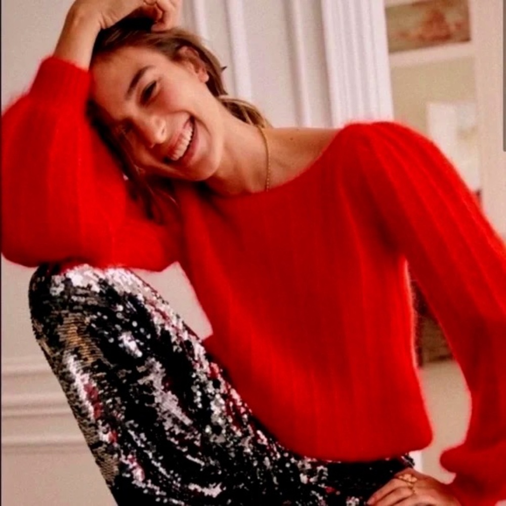 Sezane Aretha Sweater Red XS
